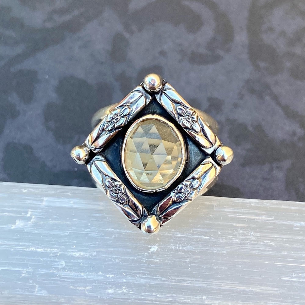 Artisan handmade Citrine ring